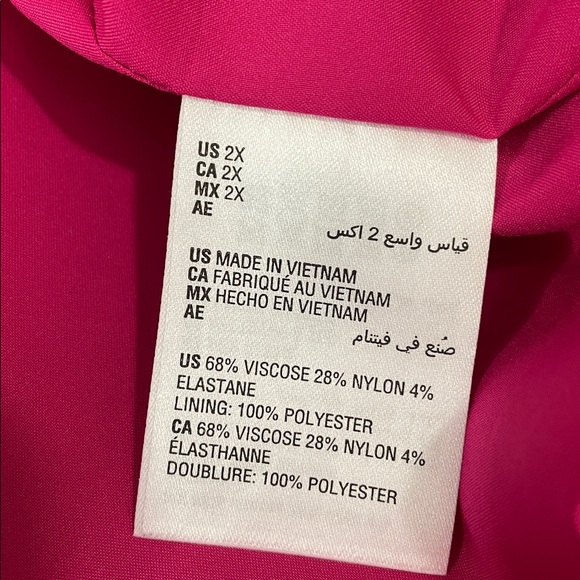 Bar III Vibrant Pink Open Blazer - Picture 6 of 6
